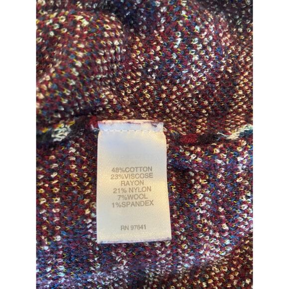 Grandpa Sweater Wool Blend Cozy Long Sleeve Knit Fall Jewel Tone Size XL Cottage - Picture 4 of 5